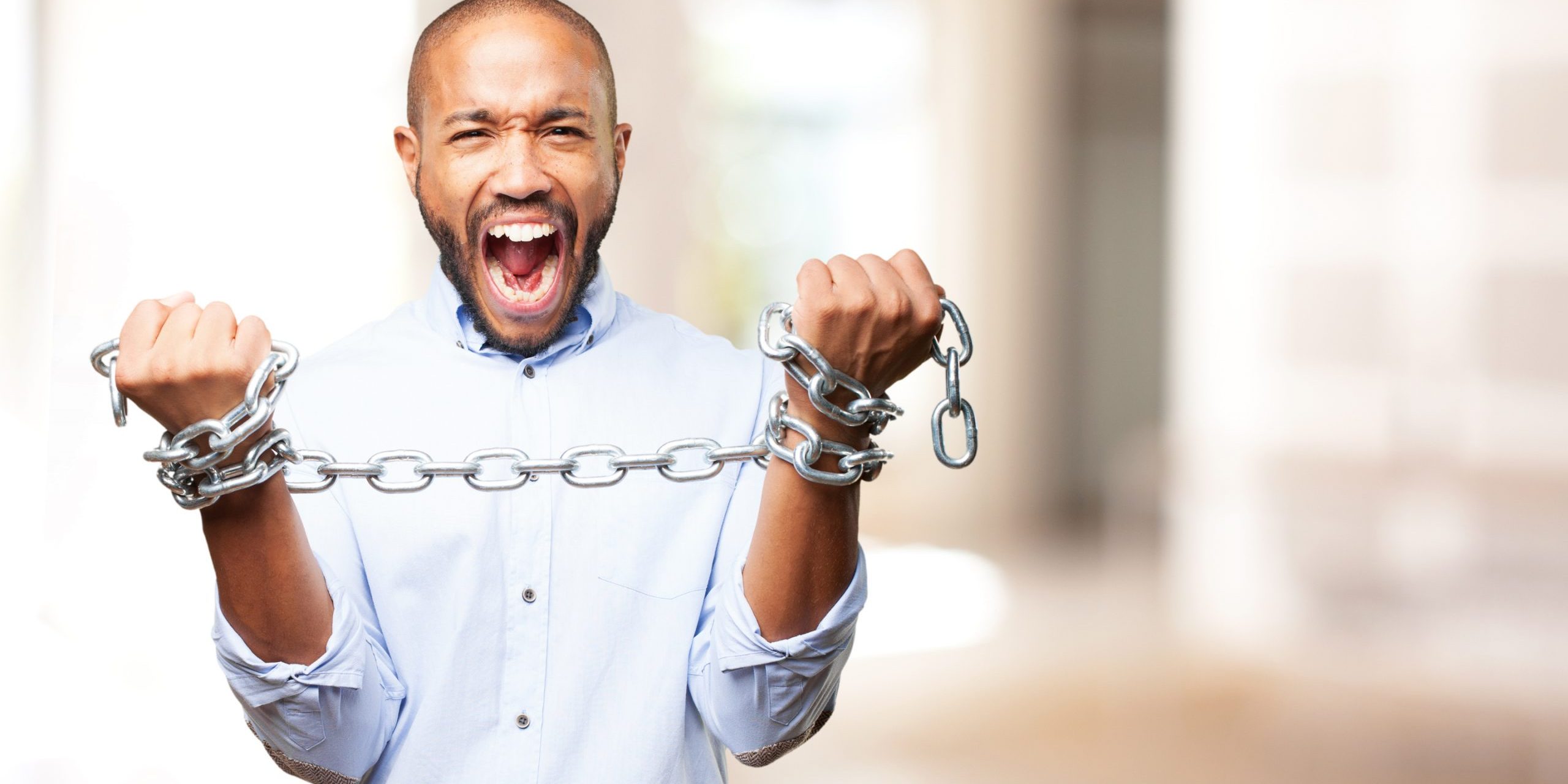 black businessman angry expression